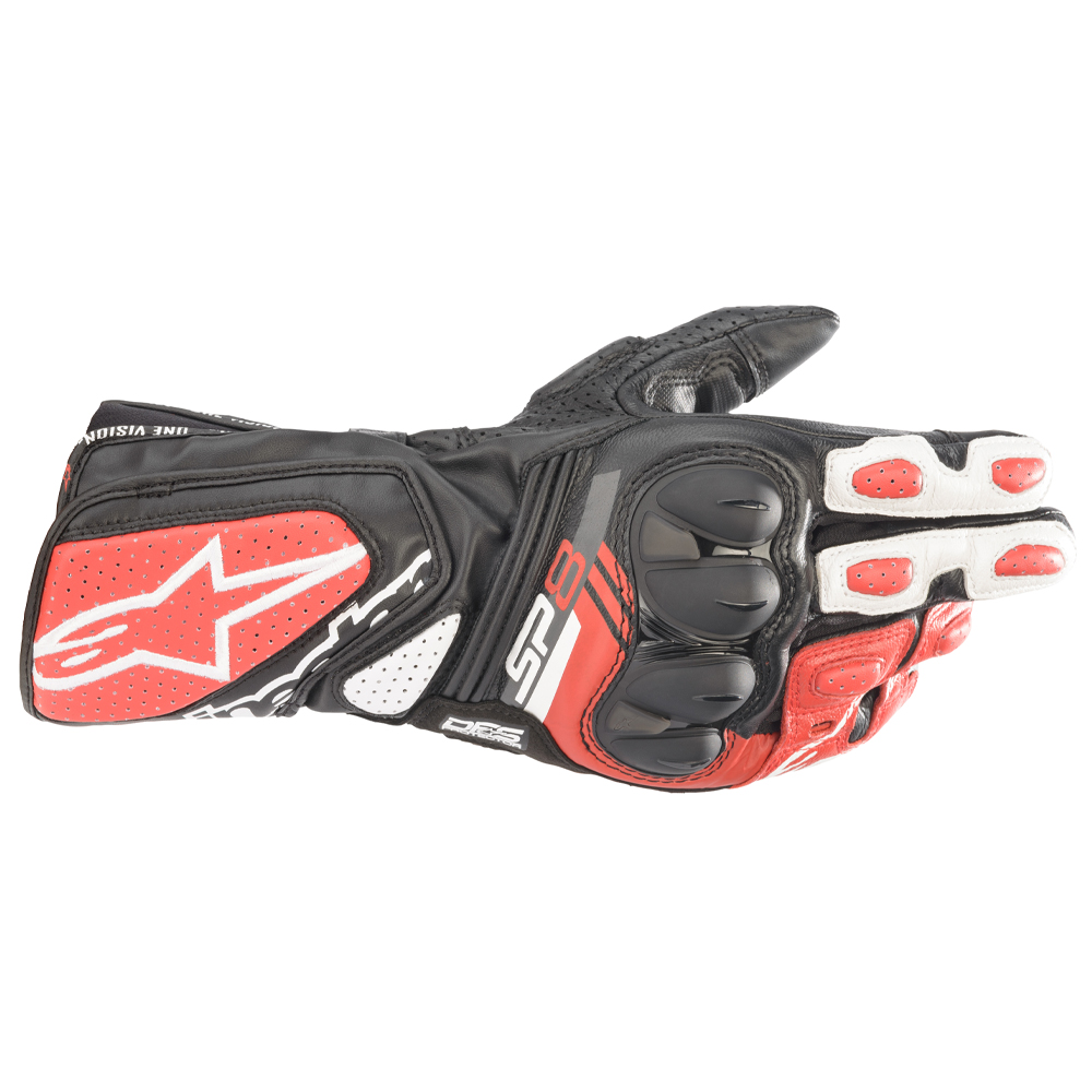 Alpinestars Alpinestars SP-8 V3 Leather Gloves Black/White/Red